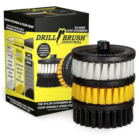 Drillbrush 7 Inch Variety Cleaning Kit for Variable Speed Polisher 7in-L-WYK-T-DB